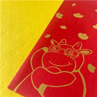 紅包袋 / 牛來送財 / 中款 -五入
