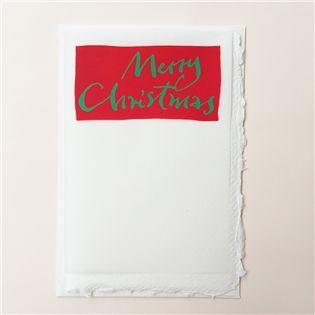 德國手工網版印刷卡片-Merry Christmas |
