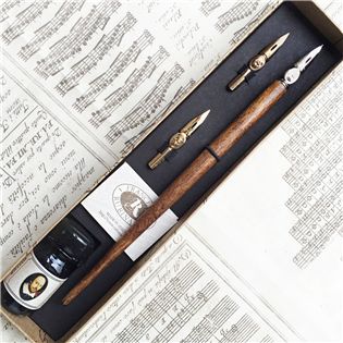 422SHAK 義大利莎士比亞木桿沾水筆禮盒 | Fra