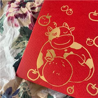 紅包袋 / 牛抱平安 / 小款 -五入