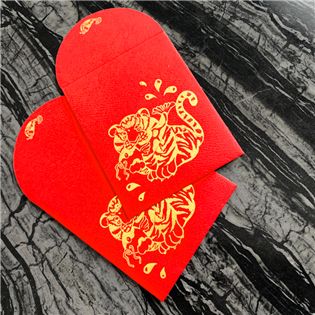 紅包袋 錦虎添鯉 │ 小款 / 五入 / 年年有餘 / 