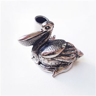 鵜鶘造型金屬筆座
