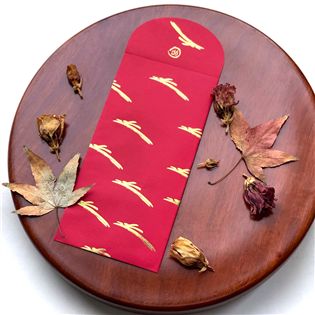 紅包袋/紅底小金兔/ 三入